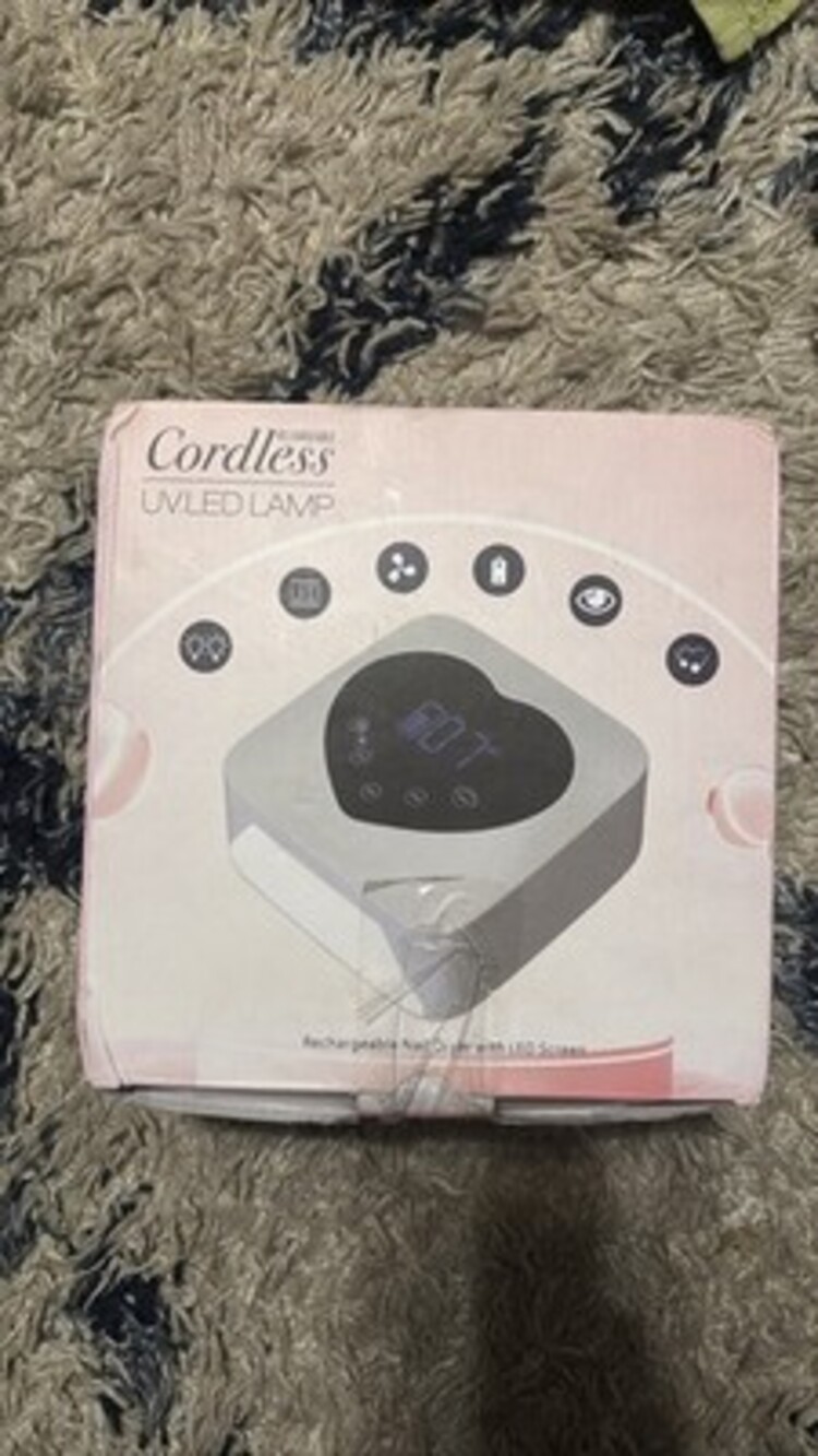 Cordless Rechargeable UV LED Nail Lamp Gel Polish Dryer LCD Heart Screen